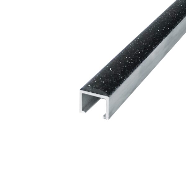 Aluminium Listello Glitter Black