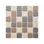 Glazed Mosaic Grey and Brown Mix