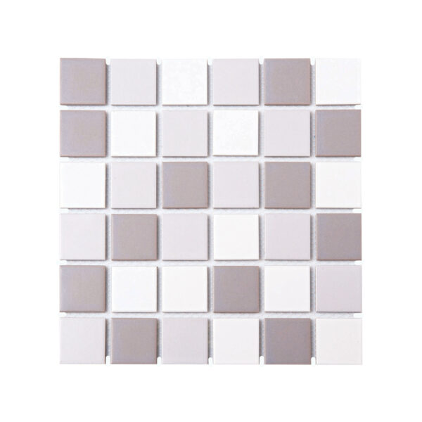 Glazed Mosaic Matt Grey Mix