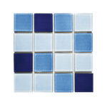 Glazed Mosaic Mixed Blue