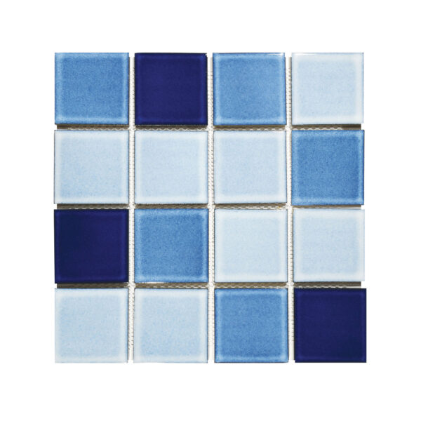 Glazed Mosaic Mixed Blue