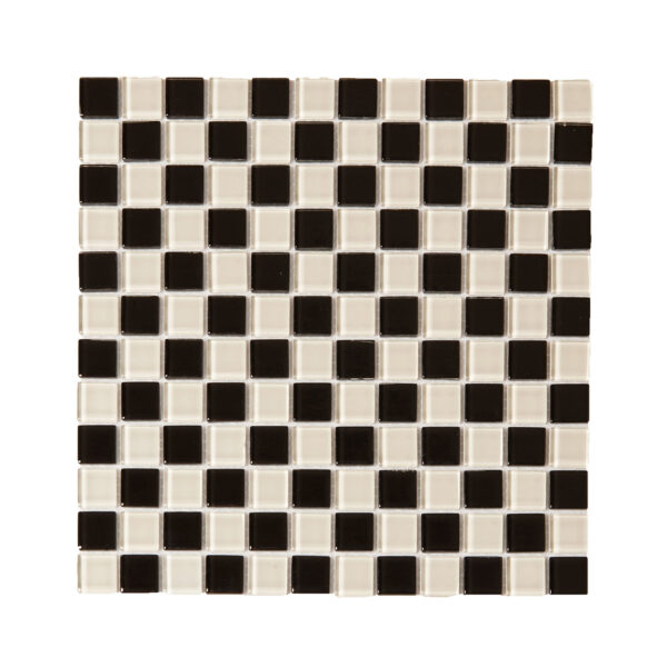 Crystal Glass Mosaic Checkered Mix