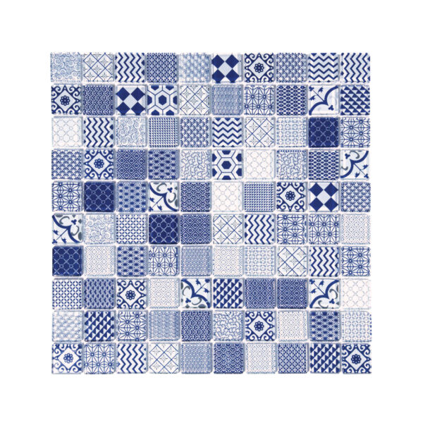 Glass Mosaic Delft Blue