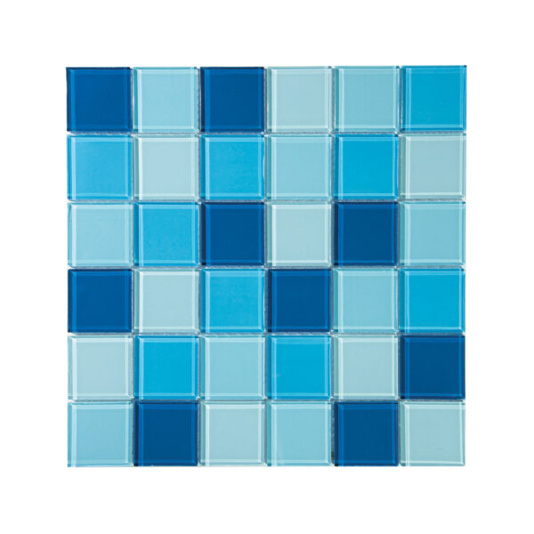 Crystal Glass Mosaic Aqua Blue Mix
