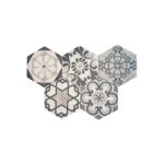 Glass Mosaic grey Hexagon