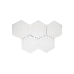 Glass Mosaic grey Hexagon