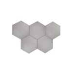 Glass Mosaic grey Hexagon