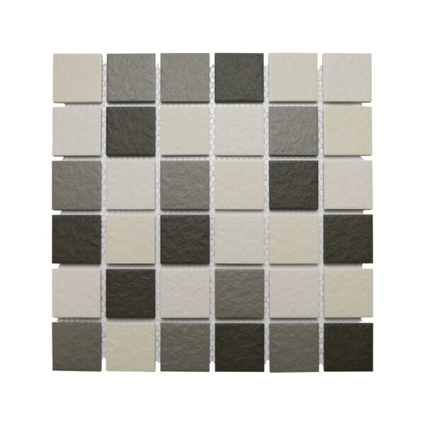 Porcelain Mosaic Grey Charcoal Mix