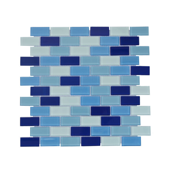 Crystal Glass Mosaic Blue Mix