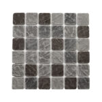 Resin Mosaic pebble tumbled charcoal and grey Mix