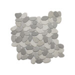 Resin Mosaic pebble white and grey Mix