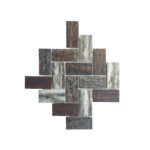 Porcelain Mosaic Fishbone Swamp Wood