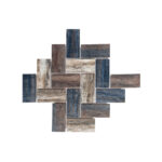 Porcelain Mosaic Fishbone Beach Wood