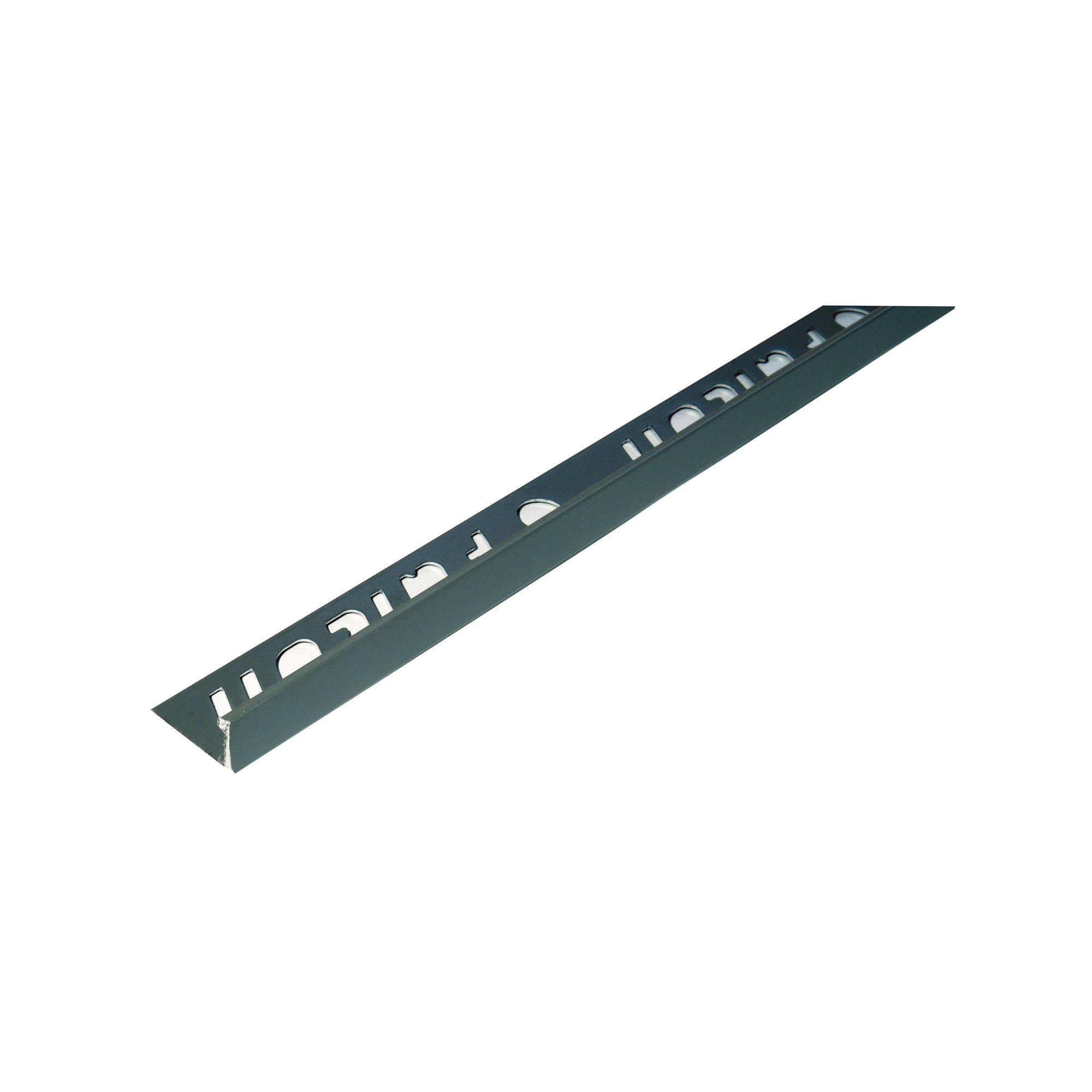 FTET0161 Aluminium Powder Coat Grey Straight Edge - Image 1