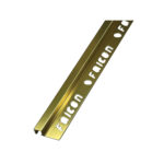 Anodised Aluminium Polished Bright Gold Square Edge