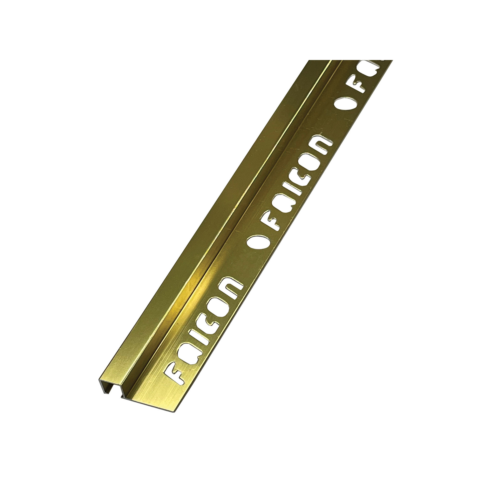 FTET0173 Anodised Aluminium Polished Bright Gold Square Edge - Image 1