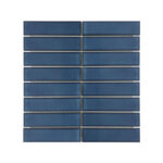 Porcelain Mosaic Strip Blue