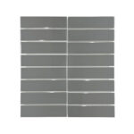 Porcelain Mosaic Strip Grey