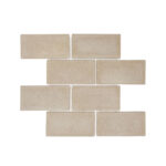 Concrete Non-Slip Mosaic Subway Metro Beige