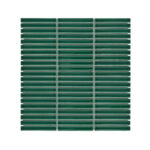 Porcelain Mosaic Mini Strip Green