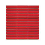 Porcelain Mosaic Mini Strip Red