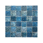 Porcelain Mosaic Mix Blue Ripple