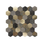 Stick On Mosaic Goldish Hexagon