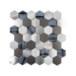 Stick On Mosaic Blacksplash Marble Hexagon