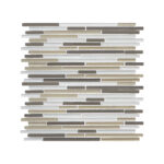 Falcon Glass Mosaic Linear Truffle