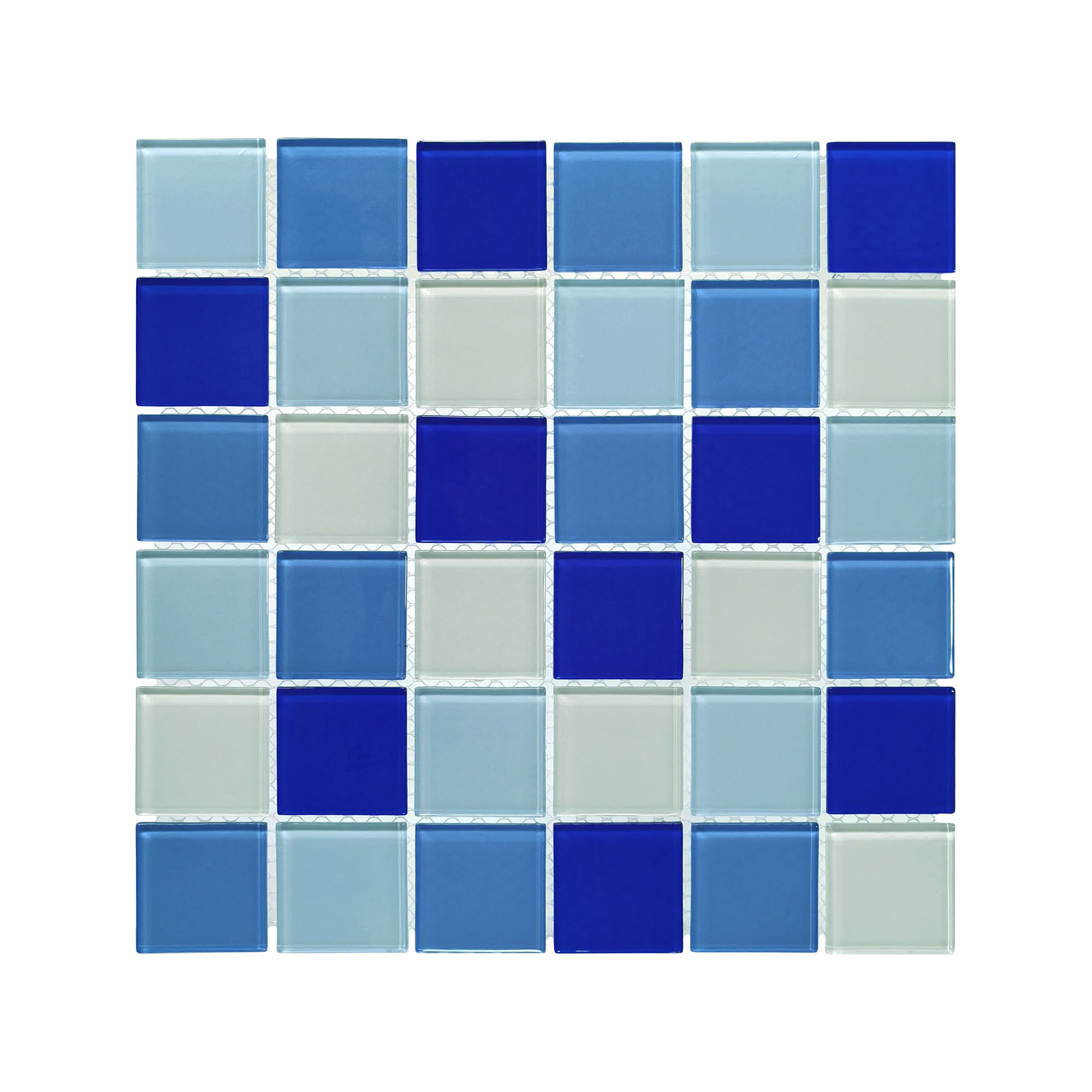 FX203 Glass Mosaic Phthalo 48 x 48 mm - Image 1